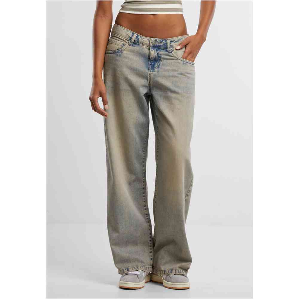 Urban Classics - Low Waist Baggy Fit Denim Pants standard fit - Grey